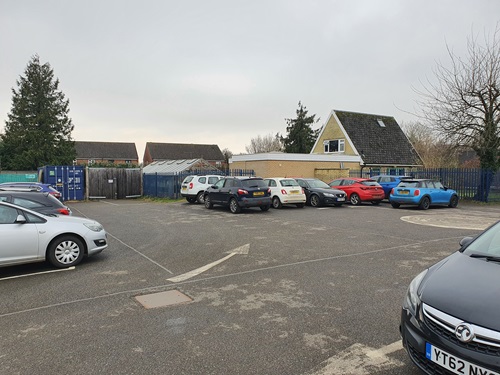 Hardstanding and other building within the site